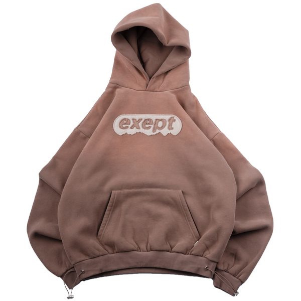 "mountain-top" hoodie (brown)