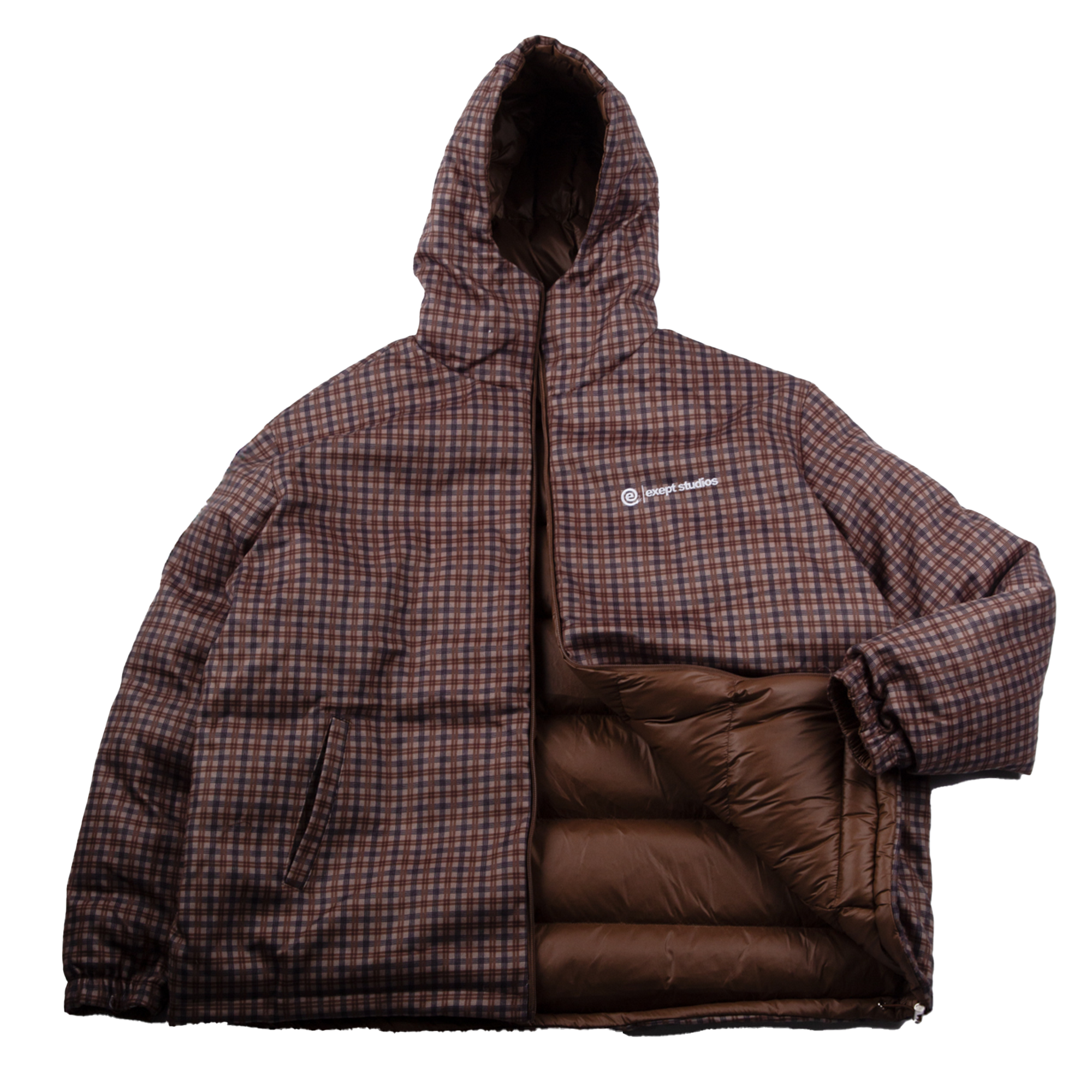 "summit" reversible puffer (brown)