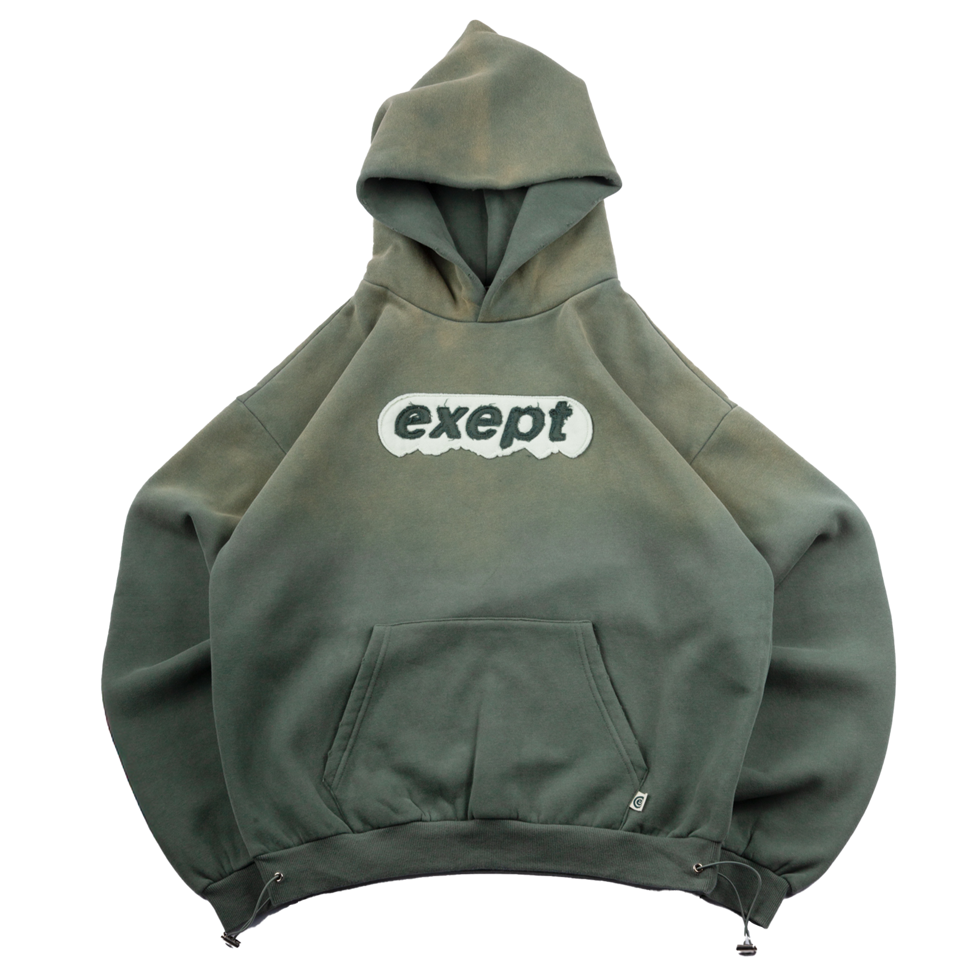 "mountain-top" hoodie (green)