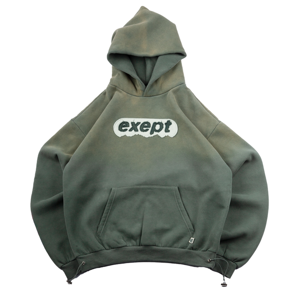 "mountain-top" hoodie (green)