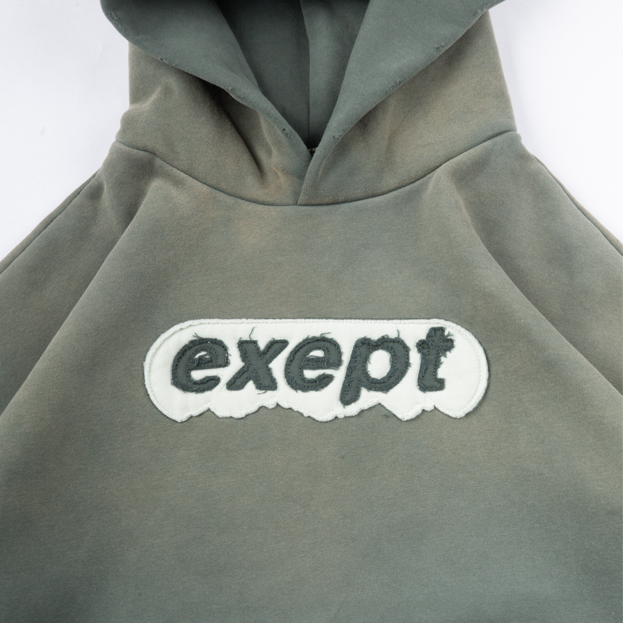 "mountain-top" hoodie (green)