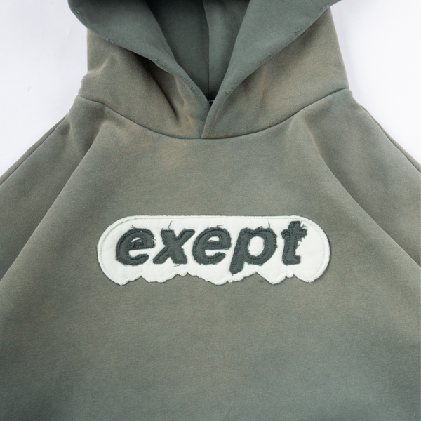"mountain-top" hoodie (green)