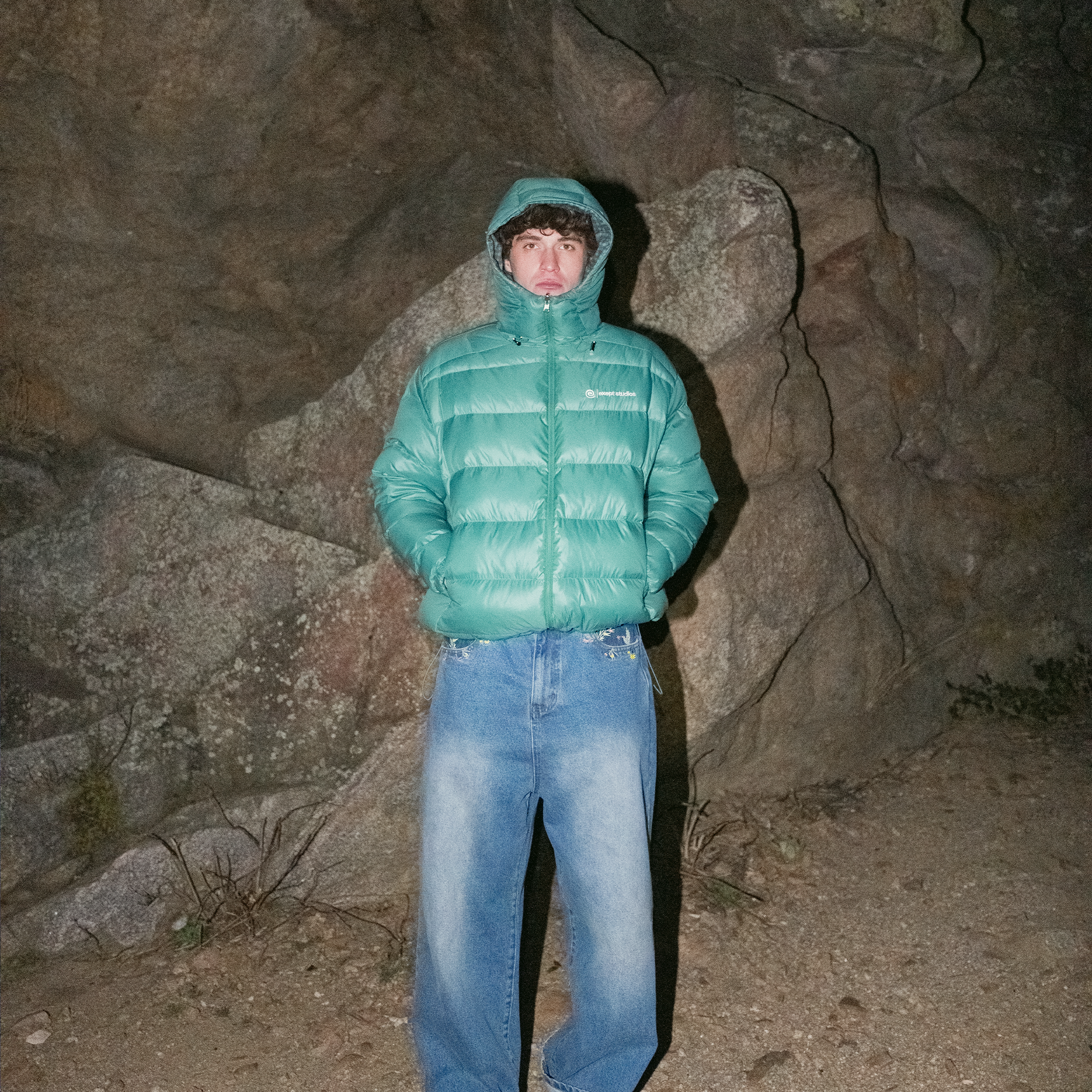 "summit" reversible puffer (green)