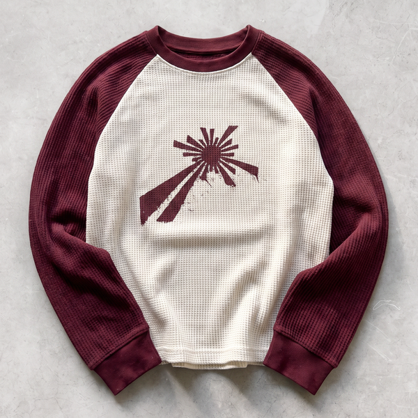 "sunset" waffle knit
