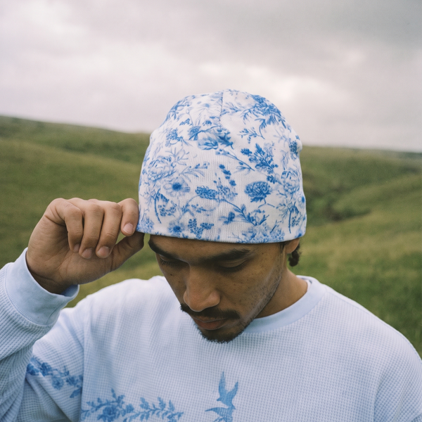 “rain-washed” beanie